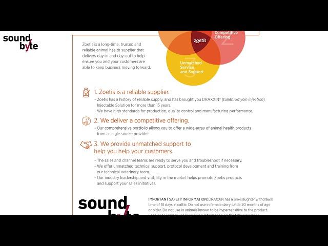 Zoetis Draxxin | SoundByte