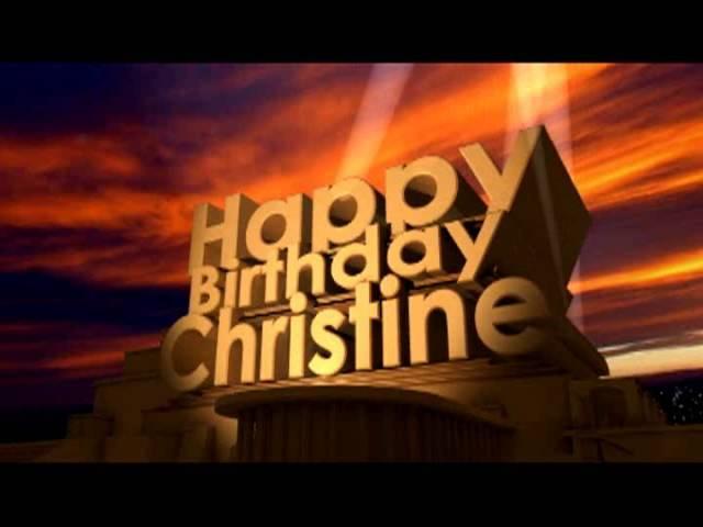 Happy Birthday Christine