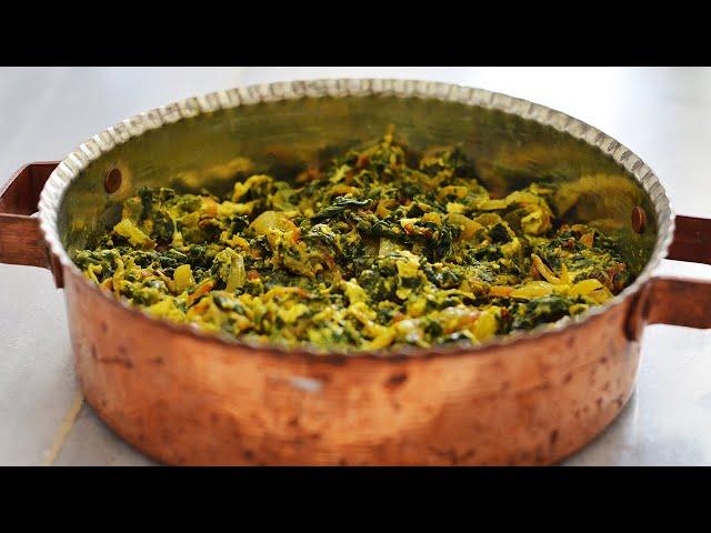 طرز تهیه نرگسی اسفناج غذای سنتی و اصیل ایرانی  Nargesi, Persian Spinach Traditional Dish