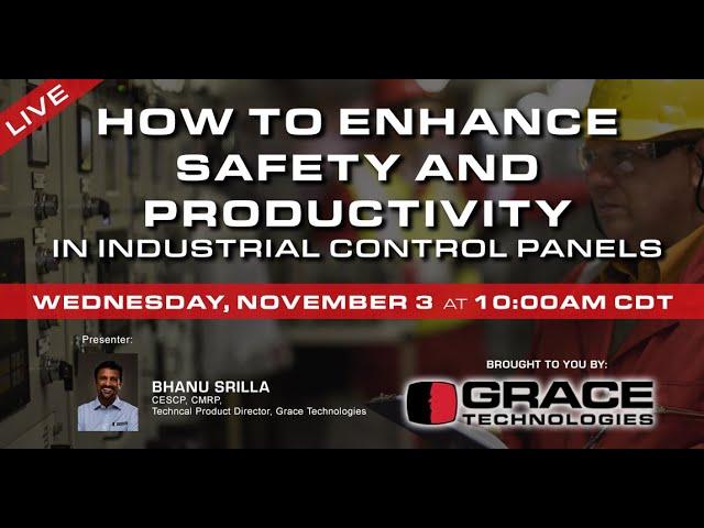Webinar VOD | How to Enhance Safety and Productivity in Industrial Control Panels