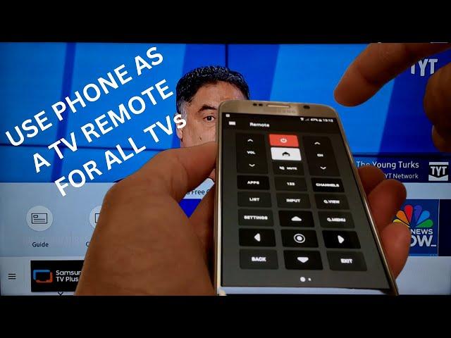 How to use your phone as a TV remote control for Smart and non Smart TV with or without internet