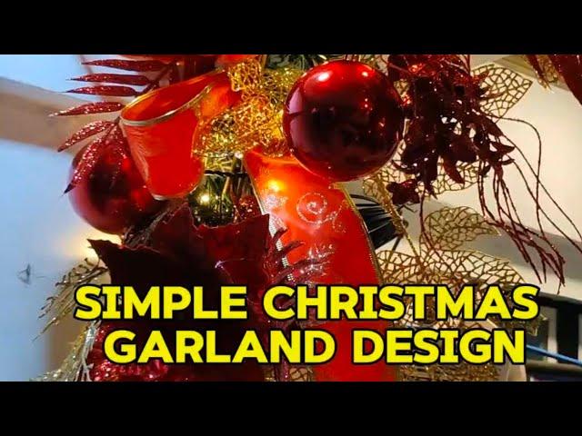 SIMPLE CHRISTMAS GARLAND DESIGN #nathanraketero #christmasdecorator