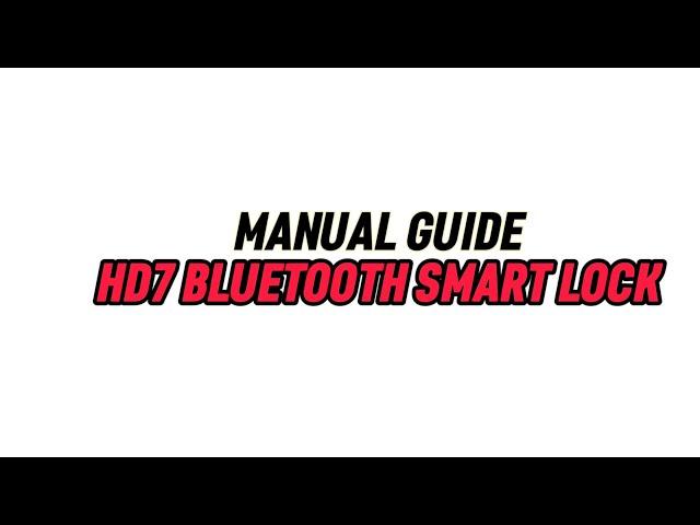 HD7 Video Manual Guide