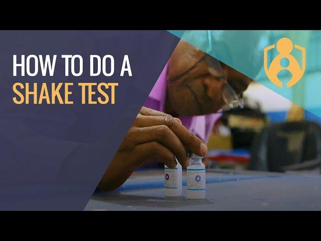 How To Do a Shake Test