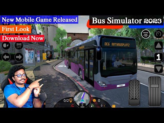 Bus Simulator 2023 New Mobile Game First Look and Settings Fallow Guys in Telugu