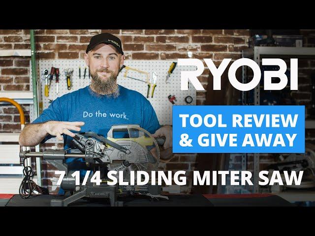 RYOBI Cordless 7-1/4 in. Sliding Miter Saw (TSS702) Review + Giveaway