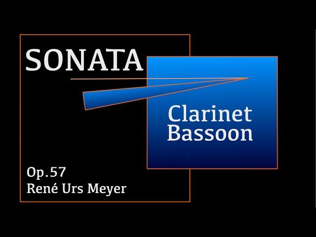 Sonata for clarinet and bassoon — René Urs Meyer