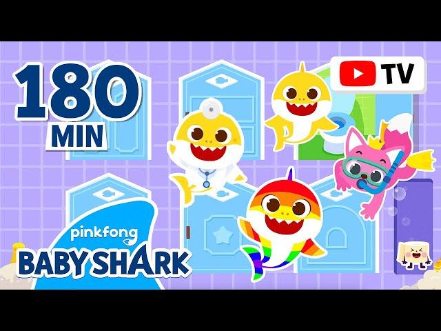 [TV] Baby Shark BEST Stories | +Compilation 3hr | Hide'n Seek, Hospital Play | Baby Shark Official