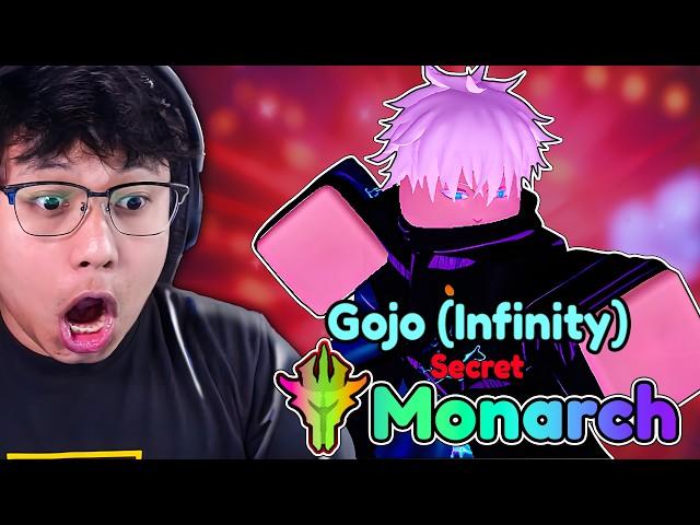 Getting 0.1% Monarch Gojo (Infinity) Secret Unit Showcase - Anime Vanguards