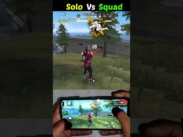 Solo Vs Squad  BOOYAH #shorts #short