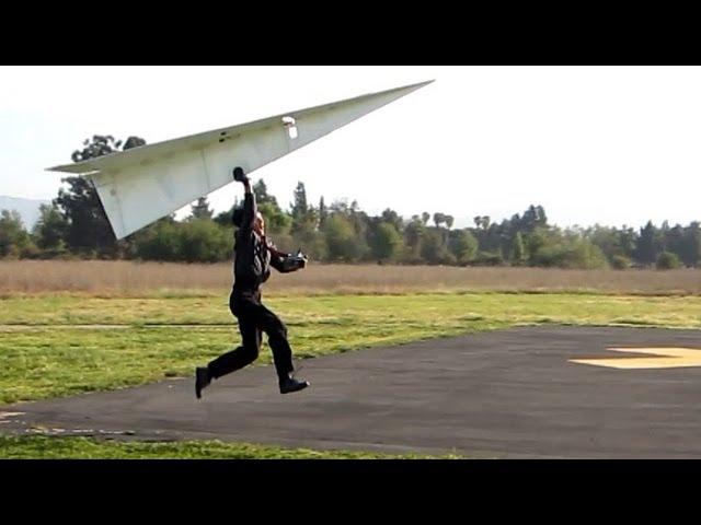 World Record  RC Paper Airplane Flies Man