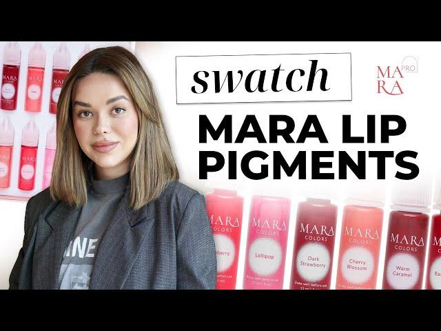 SWATCH: MARA Pro Lip Pigments Set | Every color explained