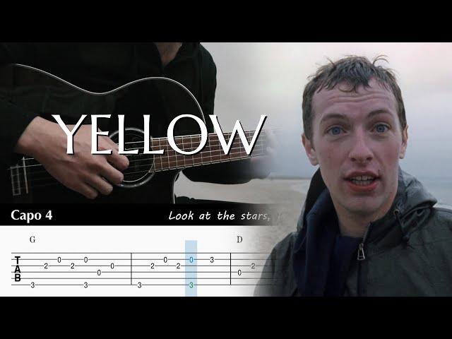 Yellow - Coldplay - Fingerstyle Guitar TAB Chords