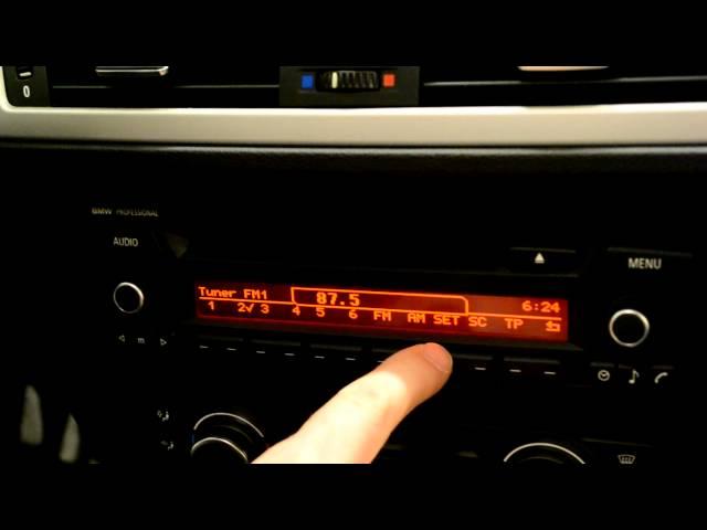 BMW Radio Professional manual facelift E87 E90