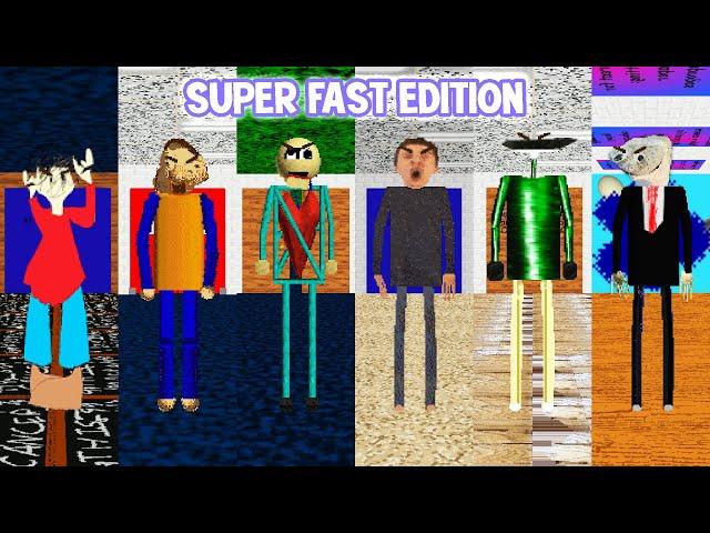 Everyone of Baldi's Swapped Basics: SUPER FAST MODE - All Perfect! #2