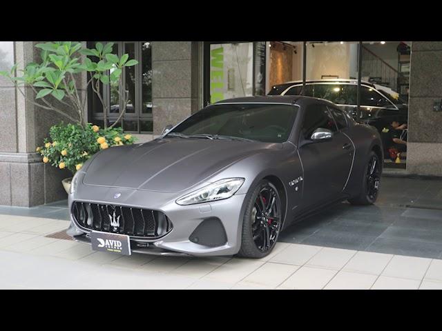 Maserati GranTurismo MC "3M1080 S261" Satin Dark Gray絲綢灰消光灰【大衛汽車包膜】