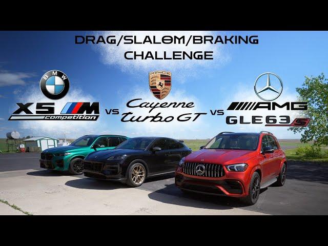 AMG GLE 63S vs X5M Competition vs Cayenne Turbo GT