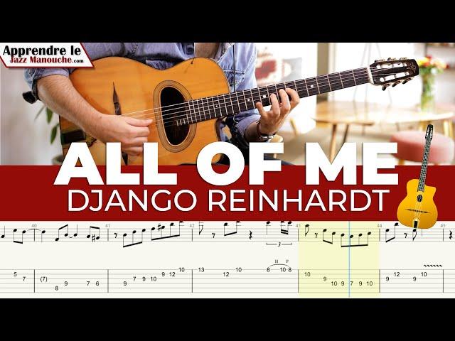 All of Me version Django Reinhardt - Solo et tablature (Gyspy jazz free tab)