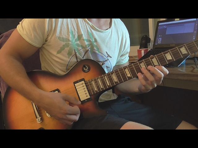 Practicing Zakk Wylde pentatonic 2 note per string style (August 2016)