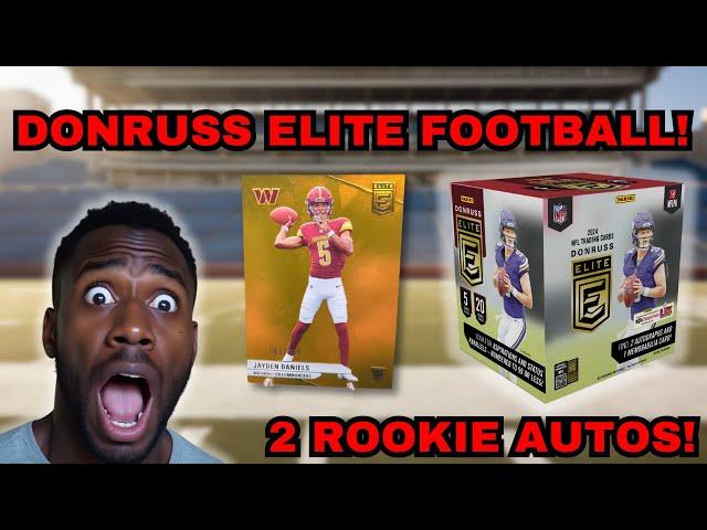 2024 DONRUSS ELITE FOOTBALL HOBBY BOX REVIEW! 2 ROOKIE AUTOS!