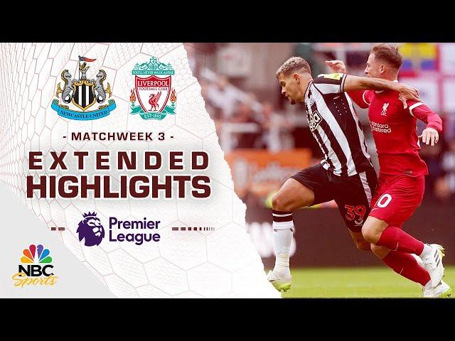 Newcastle United v. Liverpool | PREMIER LEAGUE HIGHLIGHTS | 8/27/2023 | NBC Sports