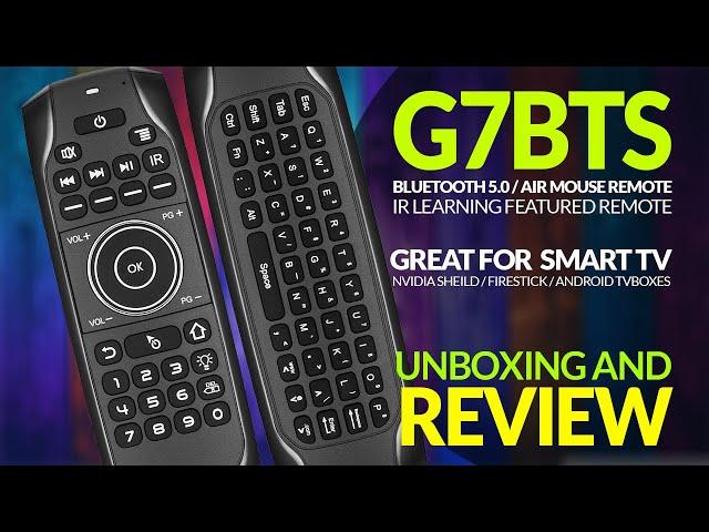 G7BTS Bluetooth 5.0 Air Mouse Remote Unboxing And Review