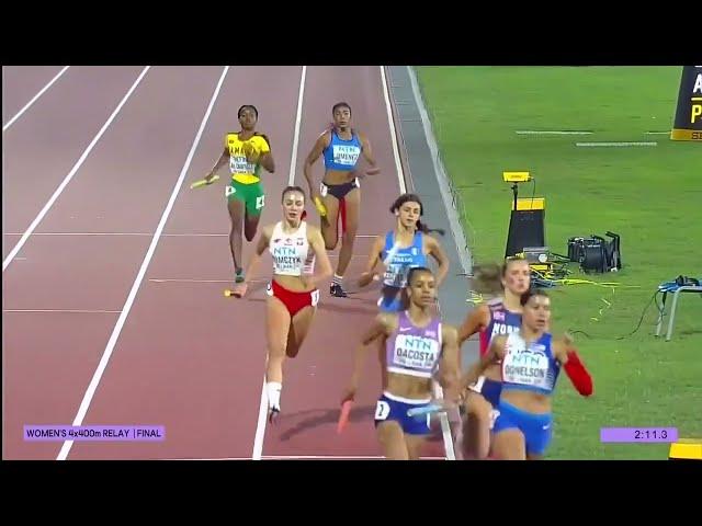 Women's 4x400m Final, World U20 #worldathleticsu20 #4x400m #olympicathletics