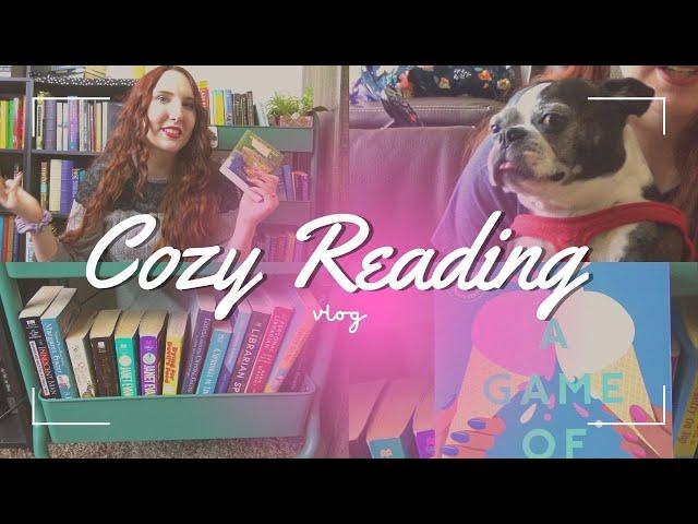 Cozy Mystery Reading Vlog, Mini Book Haul, & Petsitting A Boston Terrier!