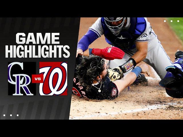 Rockies vs. Nationals Game Highlights (8/21/24) | MLB Highlights