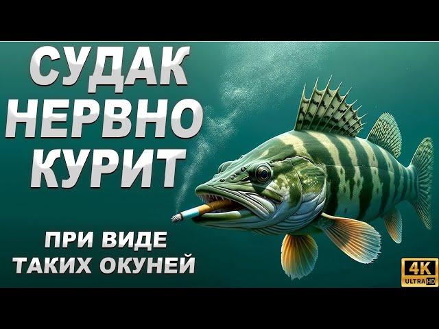 Судак нервно курит при виде таких окуней