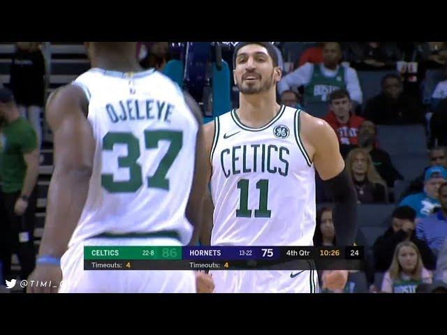 Enes Kanter Highlights vs Charlotte Hornets (13 pts, 14 reb, 6 blk)