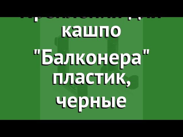 Крепления для кашпо Балконера пластик, черные обзор 19033 бренд производитель Brandstätter Group