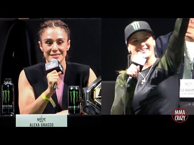 Alexa Grasso vs. Valentina Shevchenko 3 Press Conference Highlights UFC 306