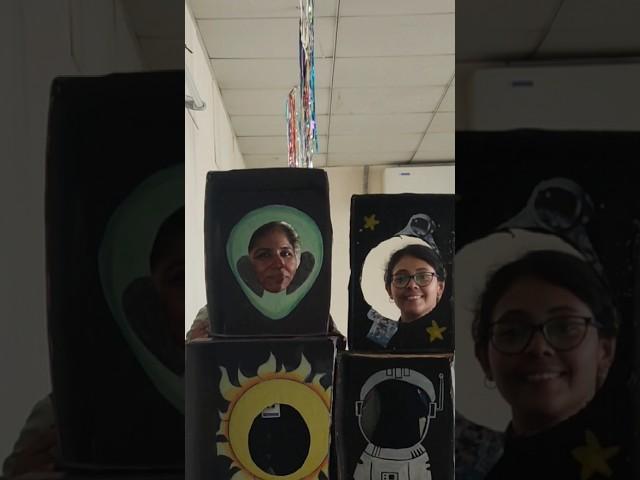 selfie box booth in educational fair #students #trending #fair #2024 #education #minivlog