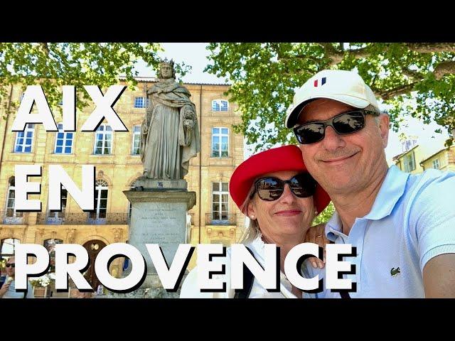 Aix en Provence France. Pretty & chic Aix. A travel vlog on joie de vivre in Aix en Provence France.