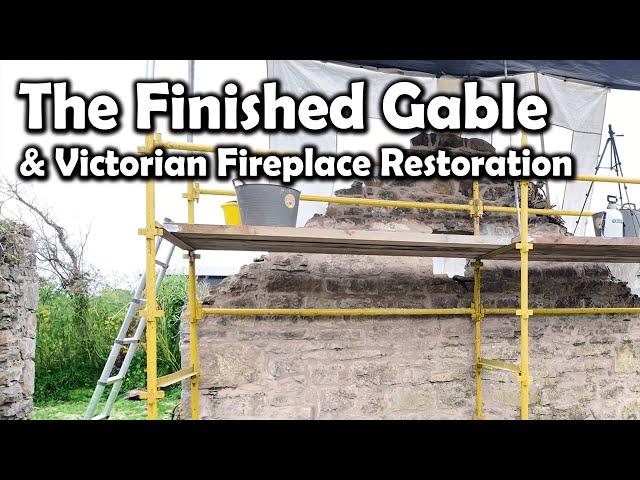 Restoring Original Victorian Fireplace & The Completed Stone Gable : Our Irish Farmhouse Renovation