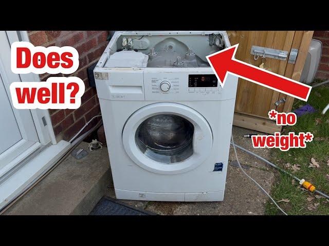 Beko WM74135 washing machine || How will it handle?: No top weight wash!