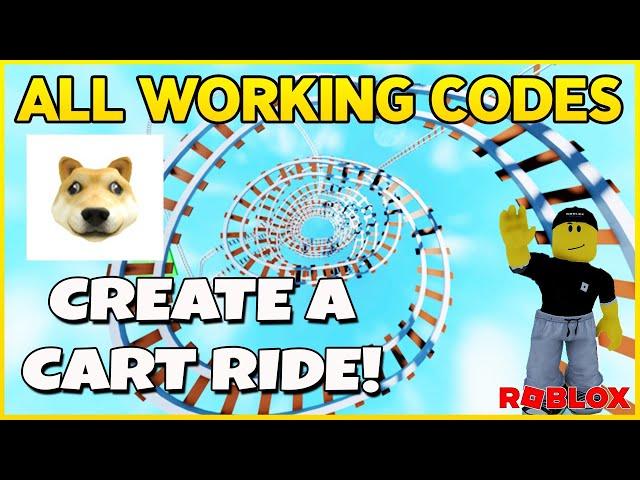 *Doge Cart FREE*  NEW CODE for CREATE A CART RIDE  Codes for Create a Cart Ride Roblox in May 2023