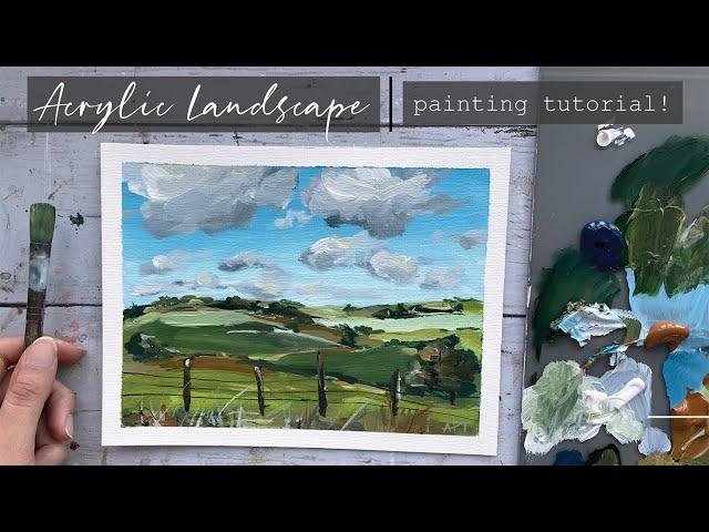 Acrylic Landscape Painting | Loose Painting For Beginners