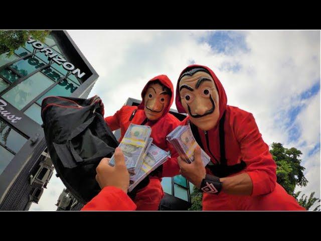 Parkour money heist pov