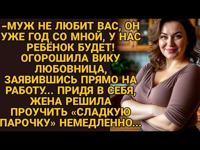 Любовница мужа заявилась к Вике на работу, хотела опозорить, но жена не растерялась....