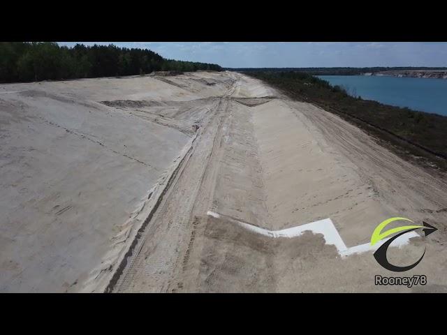 Klinger See 10.05.2024 - Bau des Zulaufgrabens für die Flutung aus der Tranitz