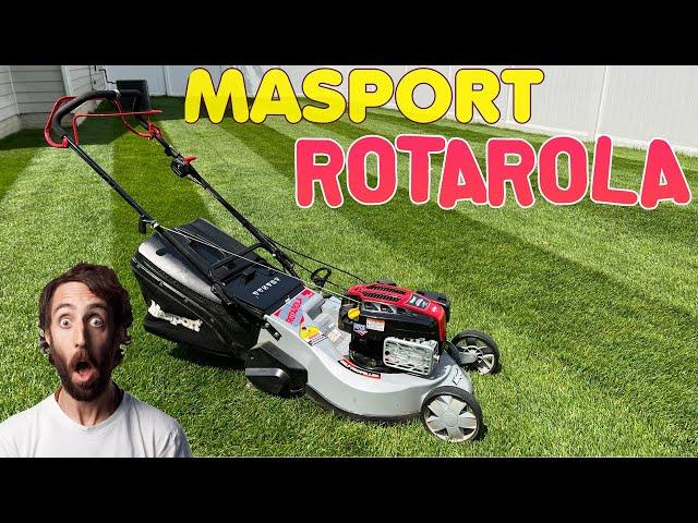 MASPORT ROTAROLA STRIPING LAWN MOWER FULL REVIEW AND MOW