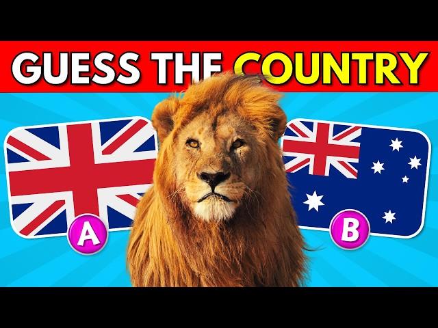 Guess The Country by The National Animal  | Country Quiz Challenge