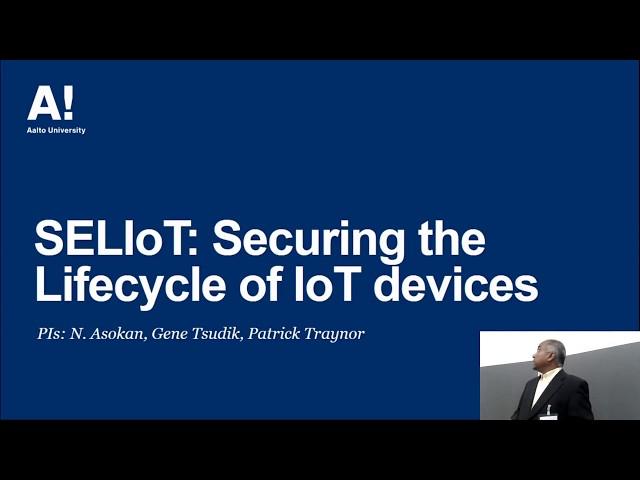 SELIoT: Securing the Lifecycle of IoT devices