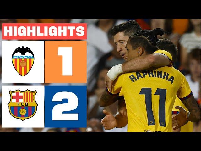 VALENCIA CF 1 - 2 FC BARCELONA | HIGHLIGHTS LALIGA EA SPORTS