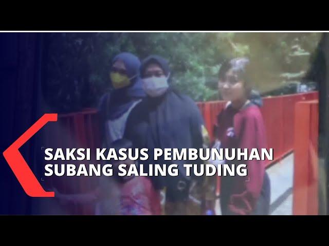 Saksi Kasus Pembunuhan Ibu dan Anak di Subang Saling Tuding