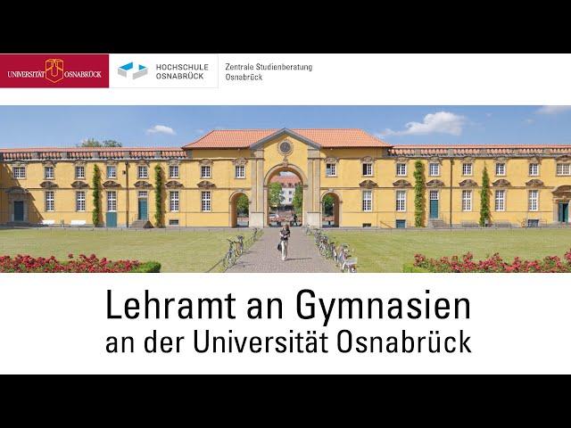 Lehramt an Gymnasium an der Universität Osnabrück