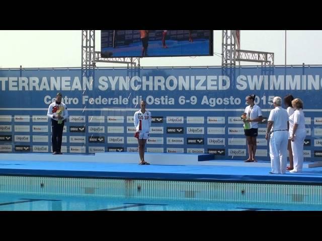 Mediterranean Synchronized Swimming Cup Ostia 2015 Awards Solo (GR)