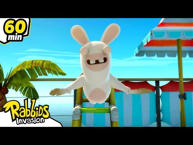 RABBIDS INVASION | 1H The Rabbids Are Flying ! | Cartoon for kids | Animaj Kids